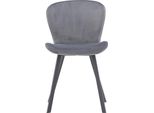 Venture Home Sedia Lilja Grigio Confezione Da 2 Pezzi