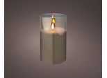 Candela Led In Vetro A Luce Bianca Calda Con Timer - Illuminazione D'atmosfera 17,5 Cm