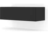 Mobile Tv Sospeso Bingo 100 Cm Black Matt Tavolo Basso Tv Porta Tv Credenza Tv Cassettiera Mdf Tavolo Hi-Fi Design Moderno Loft Industriale