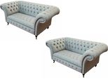 Set Di Divani Chesterfield Design Lusso Divano Imbottito Divano Sedile Set