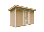 Capanno Da Giardino Di 4,3M² Con Pavimento E Piastrelle Bituminose - Capanno Da Giardino L161Xl411Xh239 Cm - Capanno Da Giardino Timbela M902 - Harvest Honey