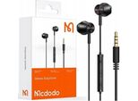 Mcdodo HP-3480 Cuffie/ Auricolari Wired In-Ear Chiamate/Musica Nero