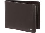 Golden Head Portafoglio Capri Rfid Protect Billfold Coin Wallet Darkbrown Marrone Scuro