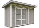 Capanno Da Giardino Di 4,3M² Con Pavimento E Piastrelle Bituminose - Capanno Da Giardino L161Xl411Xh239 Cm - Capanno Da Giardino Timbela M902A - Grigio Tundra