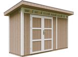 Capanno Da Giardino Di 4,3M² Con Pavimento E Piastrelle Bituminose - Capanno Da Giardino L161Xl411Xh239 Cm - Capanno Da Giardino Timbela M902A - Terra Brown
