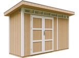 Capanno Da Giardino Di 4,3M² Con Pavimento E Piastrelle Bituminose - Capanno Da Giardino L161Xl411Xh239 Cm - Capanno Da Giardino Timbela M902A - Harvest Honey