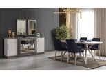 Set Sala Da Pranzo Di Lusso Tavolo Da Pranzo + 6X Sedie + Credenza Con 2X Specchio Nuovo Set Jvmoebel