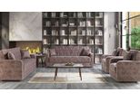 Sofagarnitur 3+2+1+1 Sitzer Holz Luxus Sofa Stoff Komplett Jvmoebel