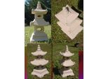 Wilai Figura In Pietra Pagoda A 2 Piani Casa Giapponese Pietra Arenaria Decorazione Giardino Figura Lanterna In Pietra 35 Cm Di Altezza
