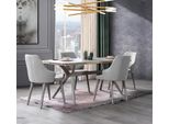 Tavolo Da Pranzo Moderno 6X Sedie Di Design Mobili Di Lusso Per Sala Da Pranzo In Legno Set Da Pranzo Jvmoebel
