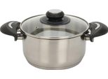 Casseruola In Acciaio Inox Ø 18 Cm Con Coperchio - Per Tutti I Tipi Di Piano Cottura (18 Cm)