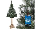 Kotarbau® Albero Di Natale Artificiale Neve 220 Cm Diamante Di Pino Su Tronco Di Legno Con Supporto In Plastica Albero Di Natale Artificiale Come Un Vero Albero Di Natale Artificiale Albero Di Natale