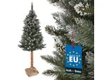 Kotarbau® Albero Di Natale Artificiale Neve 180 Cm Abete Diamantato Su Tronco Di Legno Con Supporto In Plastica Albero Di Natale Artificiale Come Quello Vero Albero Di Natale Artificiale