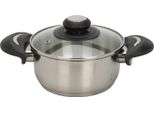 Casseruola In Acciaio Inox Ø 16 Cm Con Coperchio - Per Tutti I Tipi Di Piano Cottura (16 Cm)