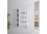 Emke Radiatore Da Bagno Elettrico Bianco Per Asciugamani Termostatato 960 X 540 Mm Radiatore Con Temporizzazione E Display Digitale 500 Watt Senza Elemento Riscaldante