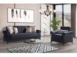 Set Di Divani 3+1 Posti In Tessuto Moderno Completo Di Poltrona