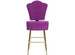 Sedia Moderna Viola Sgabello Da Bar Di Design Sgabello Tessile Elegante Sgabello D'arredo