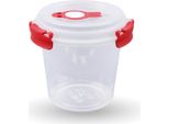 Barattolo Per La Conservazione Degli Alimenti ( 640 Ml ) - Rosso - Barattolo Per La Conservazione Dello Yogurt, Ermetico Senza Bpa, Contenitore Per La Conservazione, Contenitore Per La Preparazione Dei Pasti, Ciotola