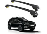 Turtle Portapacchi AIR-1 Dacia Duster Hs 2014 - 2017 Barre Rialzate , Nero