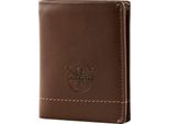 Chiemsee Pelle Portafoglio Leather Wallet Brown / Black Marrone Scuro