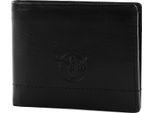 Chiemsee Pelle Portafoglio Leather Wallet Black / Brown Nero