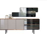 Credenza Bianca Credenza Con Specchio Mobile Cassettiera Legno Sala Da Pranzo Jvmoebel