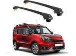 Turtle Portapacchi AIR-1 Fiat Doblo 2 2010 - 2022 (Barre Rialzate) , Nero