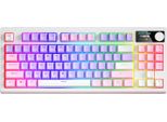 Tastiera Meccanica YK830, Retroilluminazione Rgb + 18 Effetti Luminosi | Connessione A Tre Modalità (Bt 5.0 + 2.4G + Usb Cablato) | Hot-Swappable, Asse Rosso