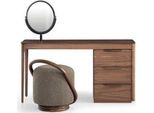 Tavolino Da Toilette Con Sgabello A Specchio Moderno - Jvmoebel