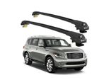 Turtle Portapacchi AIR-1 Infiniti QX56 Z62 2011 2012 2013 , Nero
