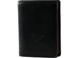 Chiemsee Pelle Portafoglio Leather Wallet Black / Brown Nero