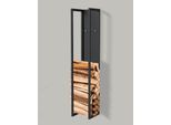 Dandibo Rastrelliera Per Legna Da Ardere Indoor Metallo Nero Rastrelliera Per Legna Da Ardere 120 Cm Con Parete Posteriore Appeso Alla Parete 96465 Cesto Per Legna Porta Legna Da Ardere Rastrelliera Per Legna Da Ardere