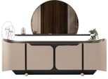 Credenza Credenza Credenza Cassettiera Cassettiera Con Specchio Armadio Legno Beige Set Moderno Jvmoebel