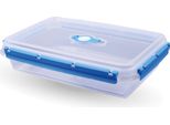 Contenitore Per Alimenti (2000 Ml) - Blu - Contenitore Ermetico Per Il Pranzo, Contenitore Per La Conservazione, Contenitore Per La Preparazione Dei Pasti, Ciotola Senza Bpa