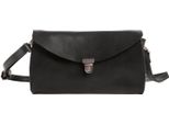 Harold's Pelle Borsa A Tracolla Pochette Fold Handbag Clutch Black Nero