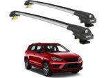 Turtle Portapacchi AIR-1 Seat Ateca All 2016 - 2024 Barre Rialzate , Argento