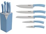 Michelino 6 Pezzi Blocco Coltelli Serie Alythia Lame Da Cucina Coltelli Da Chef Coltelli Blu
