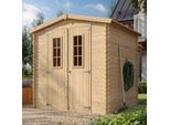 Casetta Di Legno Da Giardino 3,53 M2 - Casetta Di Legno Da Giardino Con Pavimento Impregnato - L206Xl216Xh218 Cm - Timbela M343C+M343G
