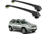 Turtle Portapacchi AIR-1 Dacia Duster Hs 2010 - 2013 Barre Rialzate , Nero