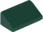 Lego: 50X SchräGstein / Pendenza 1X2 30°, DunkelgrüN