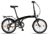 Pacto Three Bicicletta Pieghevole Di Alta Qualità 27 Cm Telaio In Alluminio 20 Pollici 6 Velocità Bicicletta Pieghevole Shimano Freni A V Bicicletta Olandese Nero