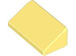 Lego: 50X Mattoncini Pendenza / Pendenza 1X2 30°, Giallo Chiaro