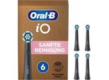 Oral-B Io Sanfte Reinigung AufsteckbüRsten, 6 StüCk, Schwarz