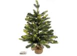 Rebecca Mobili Albero Di Natale Artificiale, H 60 Cm, 50 Luci Led, Pvc E Pe, Verde