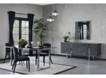 Set Sala Da Pranzo 6 Pezzi Tavolo Da Pranzo Con 4X Sedie Credenza Con Specchio Jvmoebel