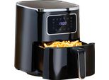 Alpina Airfryer 4,5L - Friggitrice Ad Aria Calda 1-4 Persone - Friggitrice Ad Aria Con Touch Screen Digitale - Temperatura Regolabile Da 80 A 200 Gradi - Funzione Timer - Forno Ad Aria Calda 1450W