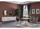 Sala Da Pranzo Tavolo Da Pranzo Sedie Credenza Con 2X Specchio Moderno Jvmoebel
