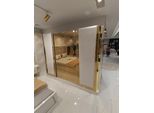 Armadio Moderno Oro Bianco 270 X 68 X 220 Cm Jvmoebel