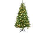 Albero Di Natale Rebecca Mobili 180 Cm Con 300 Luci Led In Pvc, Verde