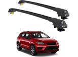 Turtle Portapacchi AIR-1 Seat Ateca All 2016 - 2024 Barre Rialzate , Nero